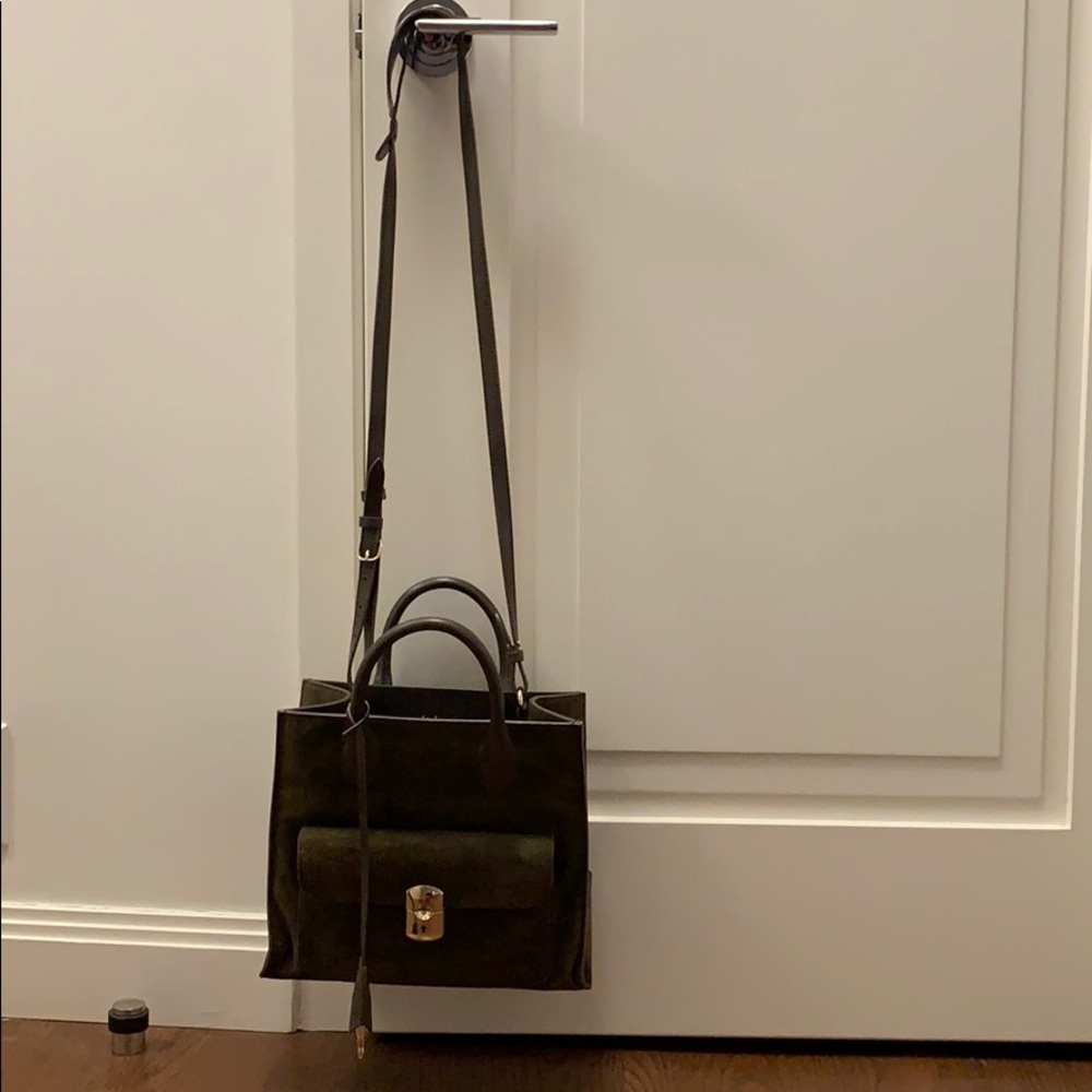 balenciaga suede bag gold